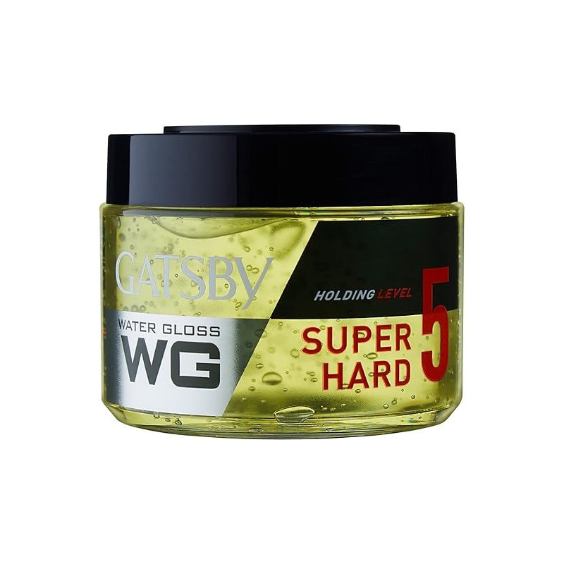 Gatsby Water Gloss Super Hard, Super Hard Setting Power That Holds Hairstyle Firmly, 300 Gm