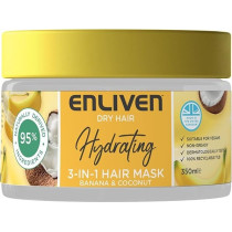 Enliven Dry Hair Hydrating 3 In 1 Hair Mask Banana And Coconut, 350 Ml