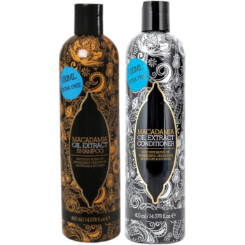 Macadamia Oil Extract Shampoo Plus Conditioner, 400 Ml Each