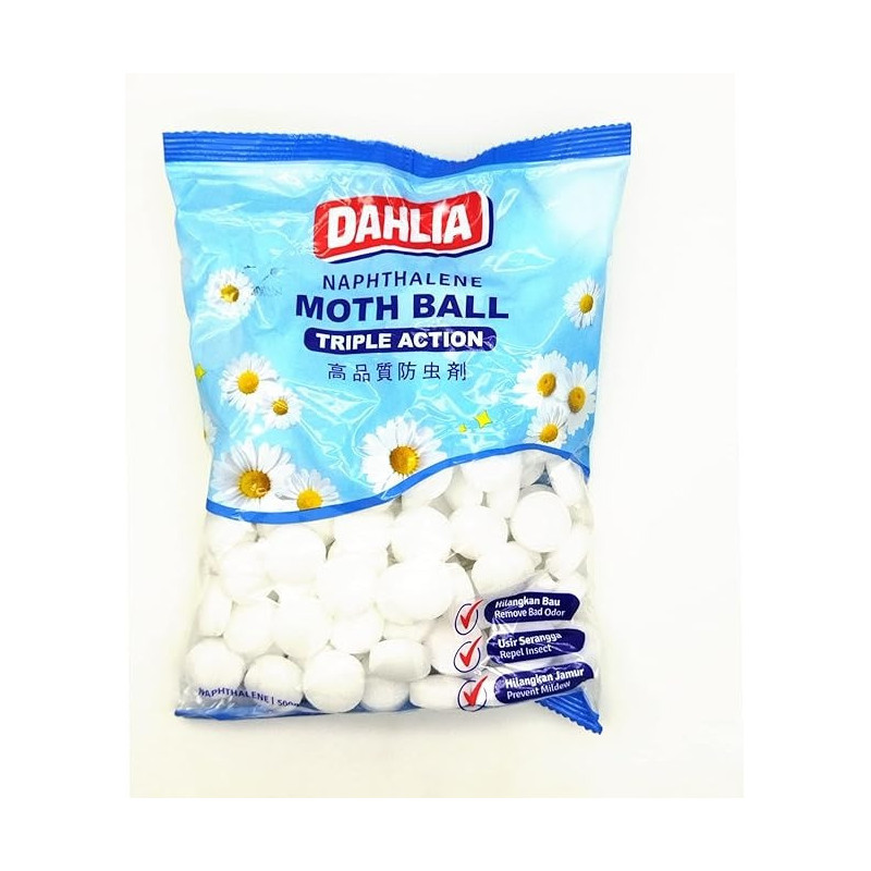 Dahlia K-215 Naphthalene Moth Balls, Long Lasting Freshening