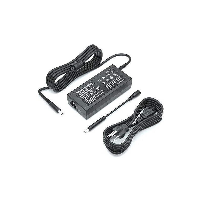 65W Laptop Charger For Dell Latitude 13 3301 3310 3390 14 3400 3410 3420 3490 15 3500 3510 3520 3590 Vostro 13 5301 5390 14 5401 5402 5490 15 3558 3559, Ul Listed Adapter