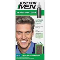 Just For Men Shampoo, In Hair Colour, Light Medium Brown, H-30