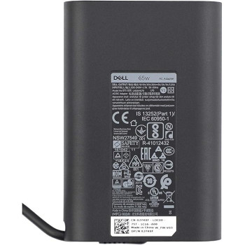 Dell 65 Watt 20V 3.25A Usb-C Type Ac Power Adapter, Black