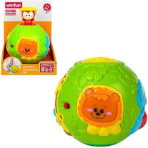Winfun Childrens Animal Ball With Light And Sound, Assorted Colour, 44527