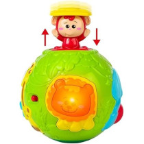 Winfun Childrens Animal Ball With Light And Sound, Assorted Colour, 44527