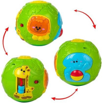 Winfun Childrens Animal Ball With Light And Sound, Assorted Colour, 44527