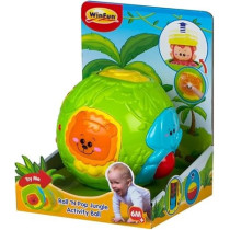Winfun Childrens Animal Ball With Light And Sound, Assorted Colour, 44527