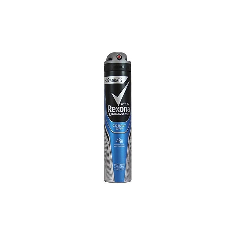Rexona Men Motionsense Cobalt Dry Anti-Perspirant, 48-Hour Motion Activated Protection Spray, 200 Ml