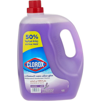 Clorox Multipurpose Disinfectant Cleaner Lavender Scent, 4.5 Litre