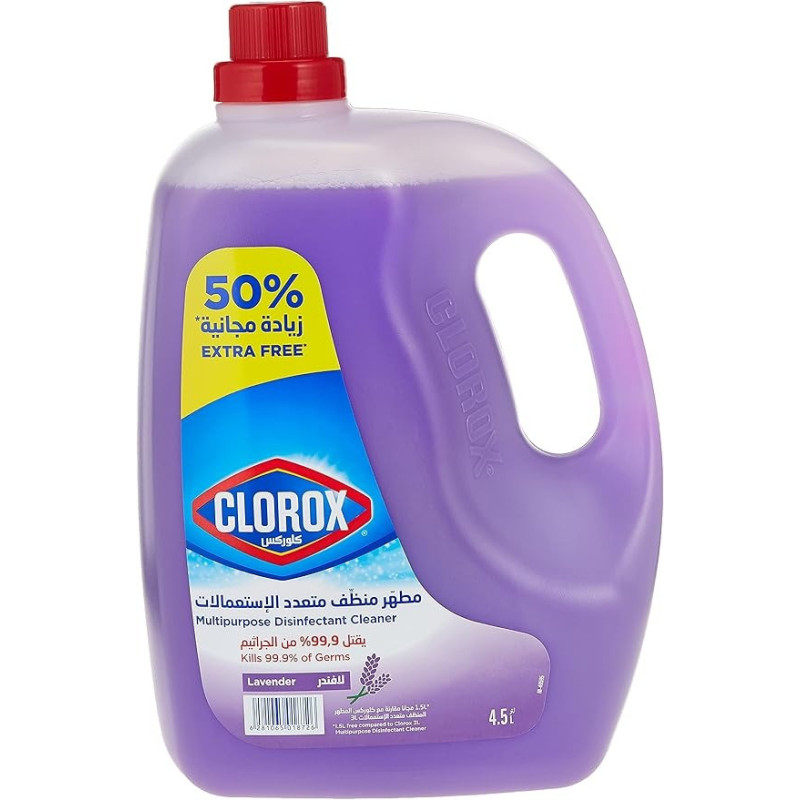 Clorox Multipurpose Disinfectant Cleaner Lavender Scent, 4.5 Litre