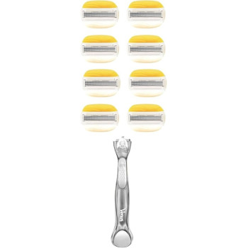 Venus Comfortglide Coconut Womens Razor Handle Plus 8 Blade Refills