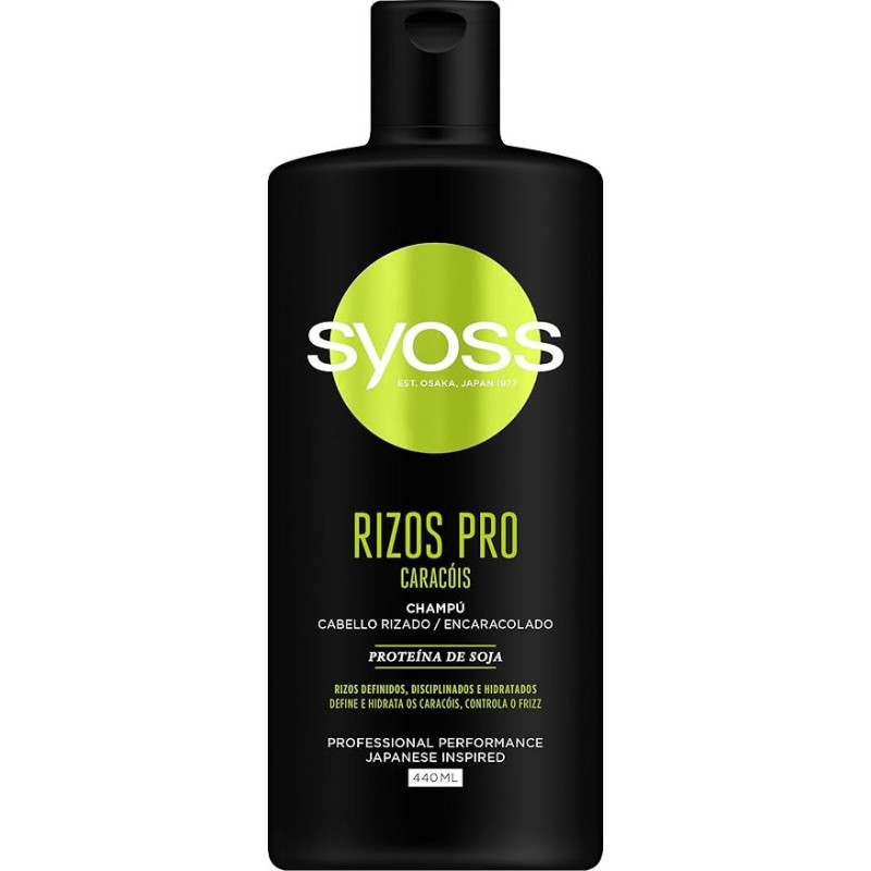 Syoss Rizos Pro Shampoo For Curly Or Wavy Hair, 440 Ml