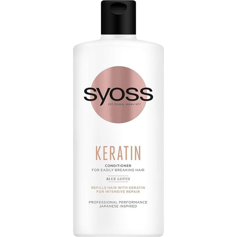 Syoss Keratin Hair Conditioner For Easily Breaking Hair, 440 Ml