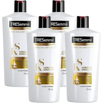 Tresemme Keratin Smooth Conditioner With Marula Oil, 700 Ml X 4 Pack