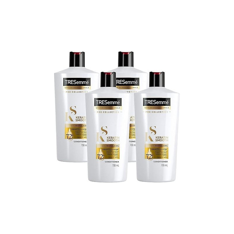 Tresemme Keratin Smooth Conditioner With Marula Oil, 700 Ml X 4 Pack