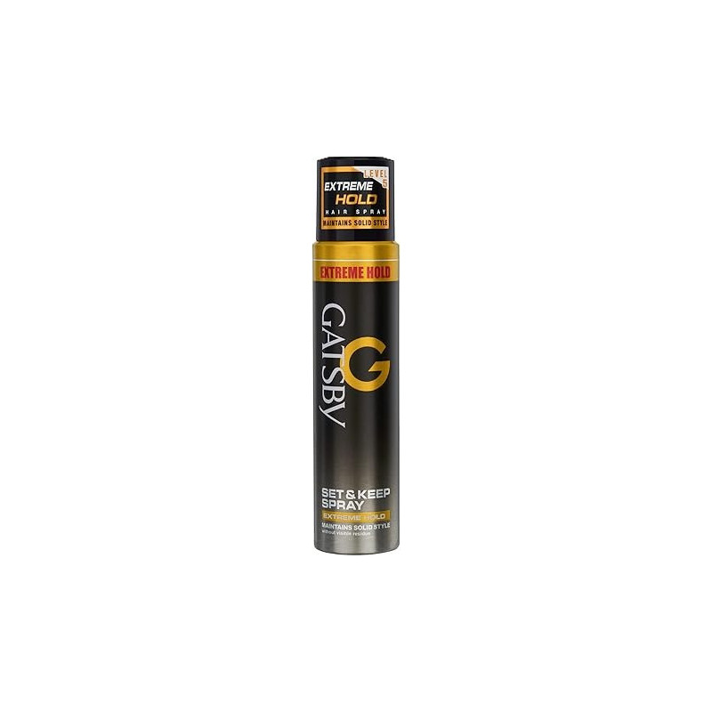 Gatsby Set And Keep Spray Extreme Hold, Hair Spray That Firmly Fixes The Created Style, 250 Ml