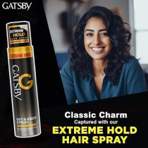 Gatsby Set And Keep Spray Extreme Hold, Hair Spray That Firmly Fixes The Created Style, 250 Ml