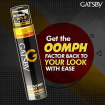 Gatsby Set And Keep Spray Extreme Hold, Hair Spray That Firmly Fixes The Created Style, 250 Ml