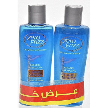 Zero Frizz Keratin Corrective Hair Serum, 148 Ml, 2 Pieces