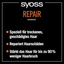 Syoss Repair For Damaged And Stressed Hair Shampoo, 440 ml