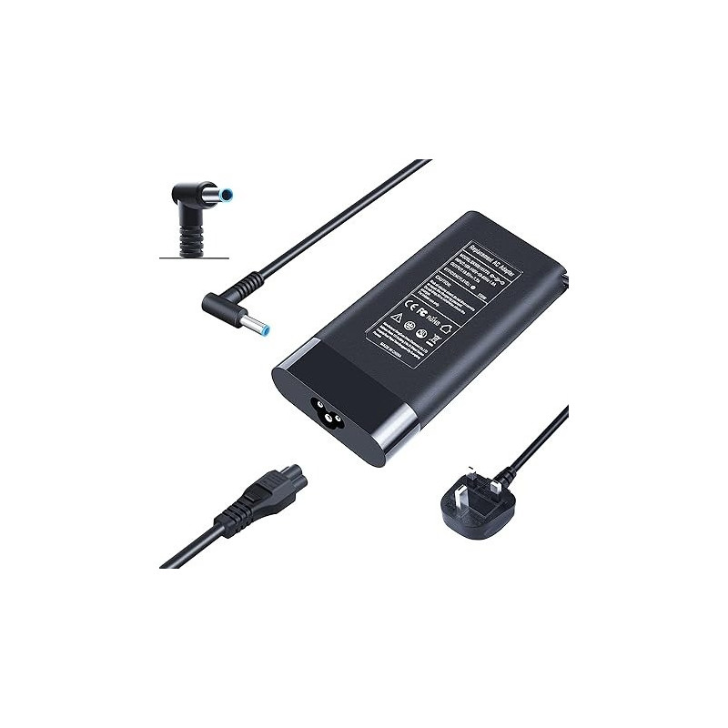 Muybienz 150W Laptop Charger Compatible with HP Pavilion Gaming 15 17 OMEN 15 17 ZBook 15 G3 G4 G5 917677-003 917649-850 TPN-CA11 TPN-DA09 Adapter Power Supply Cord, Black, SK9019577
