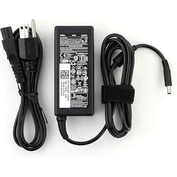 Dell Inspiron Laptop Charger Genuine 65 Watts, 4.5mm Tip AC Power Adapter For Inspiron 13 14 15 3000 5000 7000 Series 5558 5755 3147 7348-2 in 1 5555 5559 0G6j41 0MGJN With Power Cord, Black
