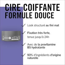 Schwarzkopf Taffeta Wax Hair Wax For Men Matte Effect 5 Strong Attachment Protects Hair From Drying Out Long Lasting 24 Hours Hold Hair Style, 75 ml