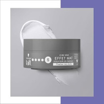 Schwarzkopf Taffeta Wax Hair Wax For Men Matte Effect 5 Strong Attachment Protects Hair From Drying Out Long Lasting 24 Hours Hold Hair Style, 75 ml