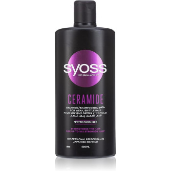 Syoss Ceramide Shampoo Up To 10x Stronger Hair, 500 ml