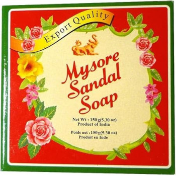Mysore Sandal Soap For Nourishing And Softening The Skin Large Size, 150 Grams