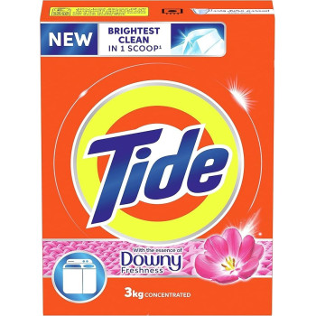 Tide Powder Laundry Detergent With The Essence Of Downy Freshness, 3 Kg