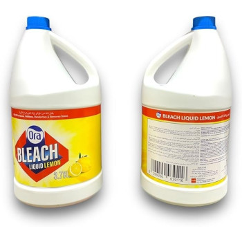 Ora Remove Germs, Stains Lemon Scent Liquid Bleach, 3.78 Litre