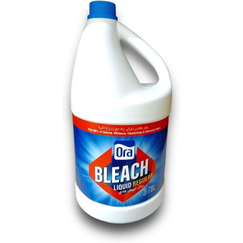 Ora Remove Germs, Stains, Whitens Original Liquid Bleach, 3.78 Litre