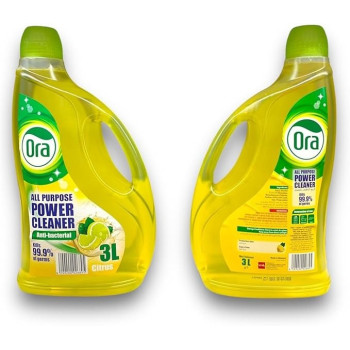 Ora Citrus Anti-Bacterial All Purpose Power Cleaner, 3 Litre