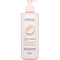 L'Oreal Paris Fine Flowers Cleansing Milk Lotion Makeup Remover Dry Sensitive Skin, 400 ml