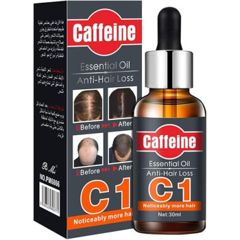 Caffeine Anti Hair Loss Essential Oil Promoting Healthier Hair Growth, 30 ml
