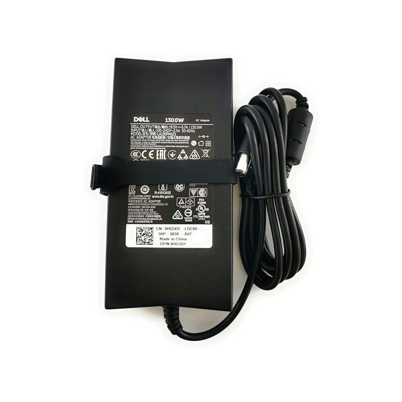 Dell Lienware Inspiron Latitude Studio Vostro Precision Xps 130W Black Power Adapter Charger, VJCH5