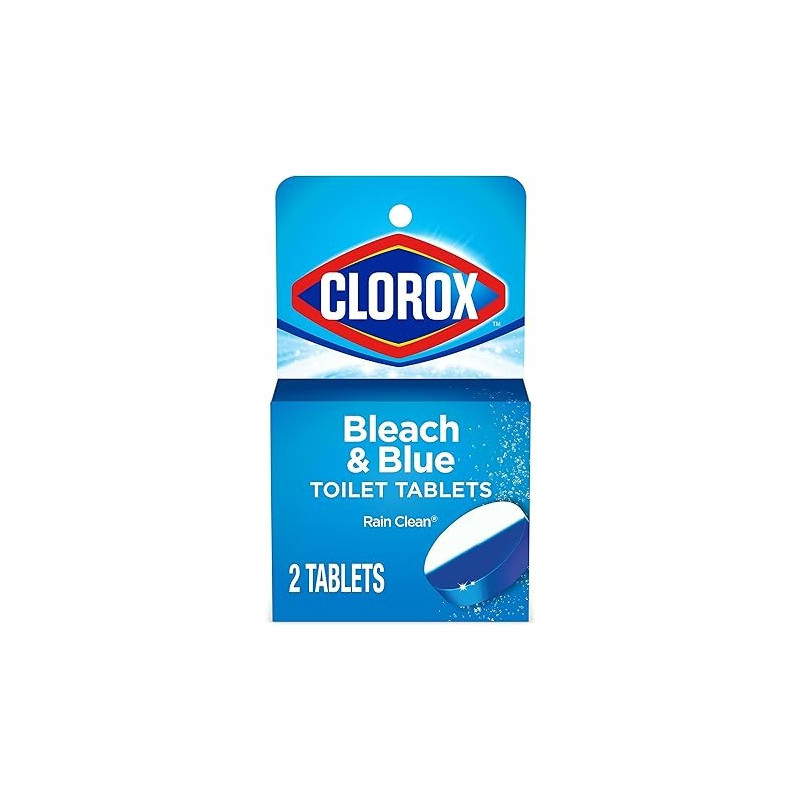 Clorox Bleach And Blue Automatic Toilet Bowl Cleaner 2 Tablets, 140 Grams