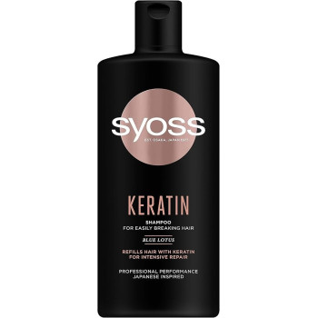 Syoss Keratin Hair Shampoo For Easily Breaking Hair, 440 ml