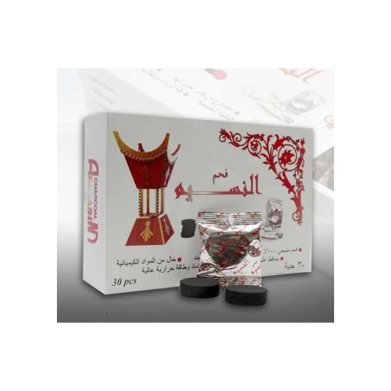 Charcoal Al Nasim Long Lasting For Bakhoor, 30 Pcs