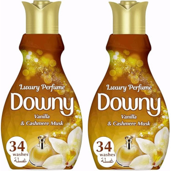 Downy Perfume Collection Concentrate Fabric Softener Feel Luxurious, 1.38 Litre, Pack Of 2