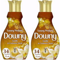 Downy Perfume Collection Concentrate Fabric Softener Feel Luxurious, 1.38 Litre, Pack Of 2