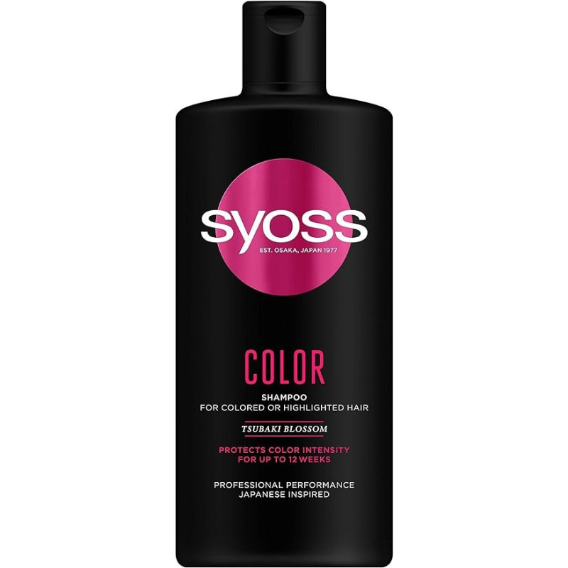 Syoss Colour Protect Shampoo For Coloured And Highlighted Hair, 440 ml