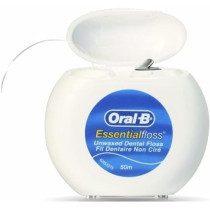 Oral-B Essential Dental Floss Unwaxed Natural And Smooth Glide Between Teeth, 50m, Pack Of 3