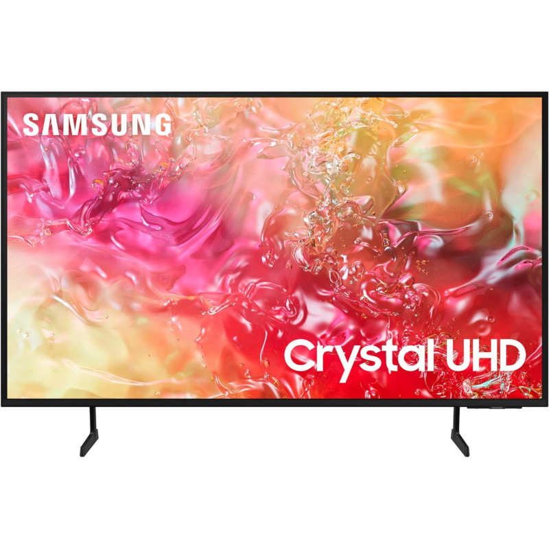 Samsung 65 Inch TV Crystal UHD 4K, DU7000, PurColor, 4K Upscaling, Samsung Tizen OS, Q-Symphony, Black, UA65DU7000UXZN - 2024 Model - 1 Year Warranty (UAE Version)