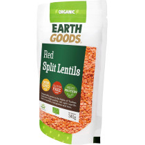 Earth Goods Organic Red Split Lentils, 340g