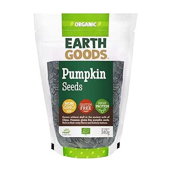 Earth Goods Organic Pumpkin Seeds, 340g