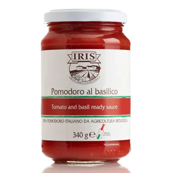 Iris Organic Tomato And Basil Ready Sauce, 340G