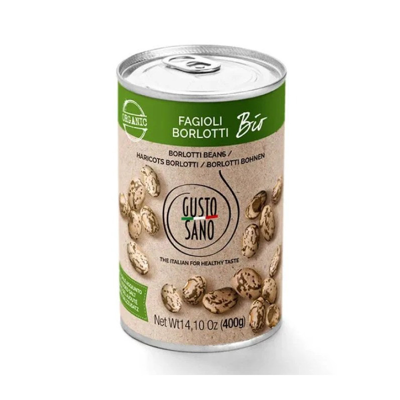 Organic Borlotti Beans, 400g