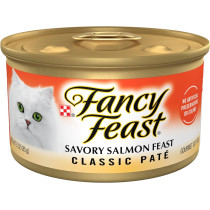 Purina Fancy Feast Classic Pat Savoury Salmon Feast Wet Cat Food 85g X 12 pack